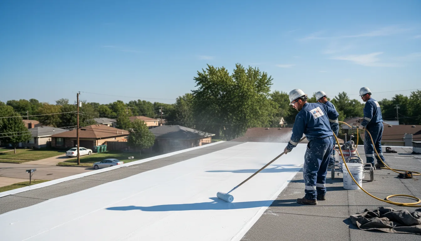 Commercial roof coating in El Campo, TX near me